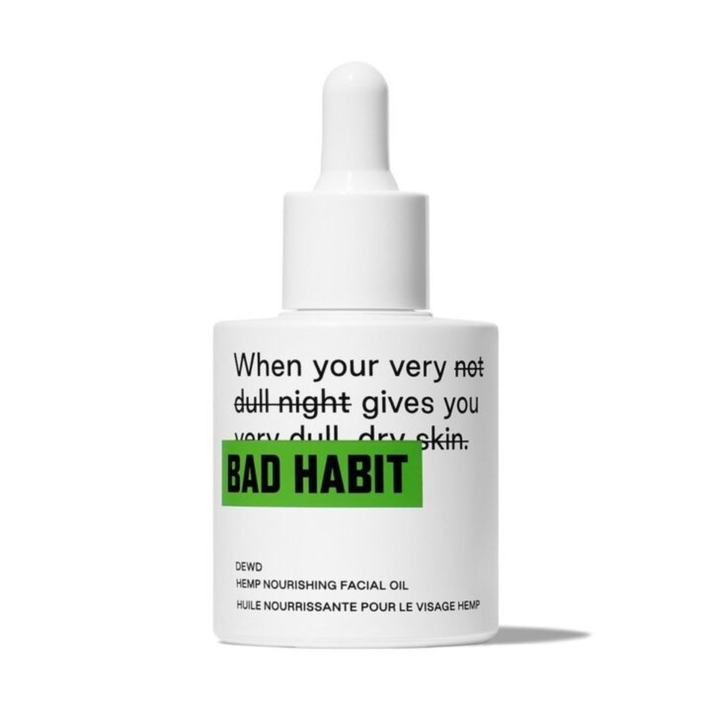Bad Habit Skincare DEWD Hemp Nourishing Facial Oil  1.0 fl. oz. 30 ml, NEW